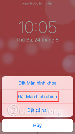 Cài hình nền chính