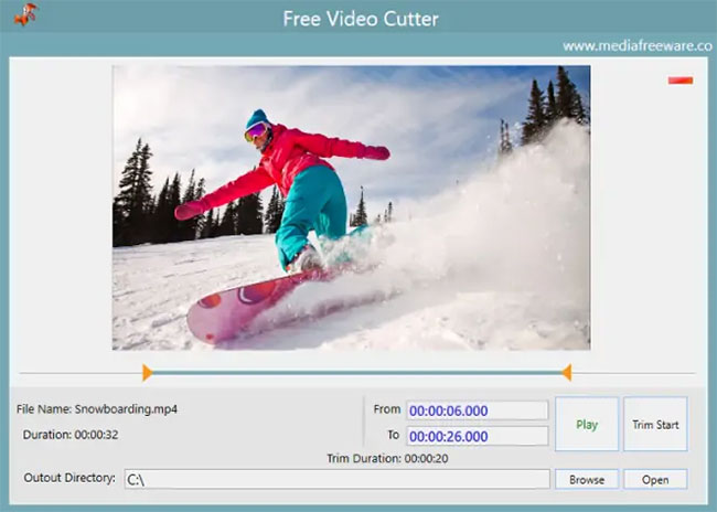 MediaFreeware Free Video Cutter