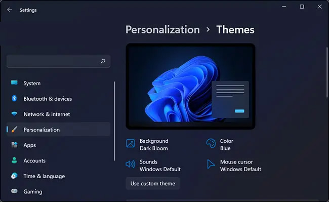 Âm thanh hệ thống đã thay đổi trên Windows 11.