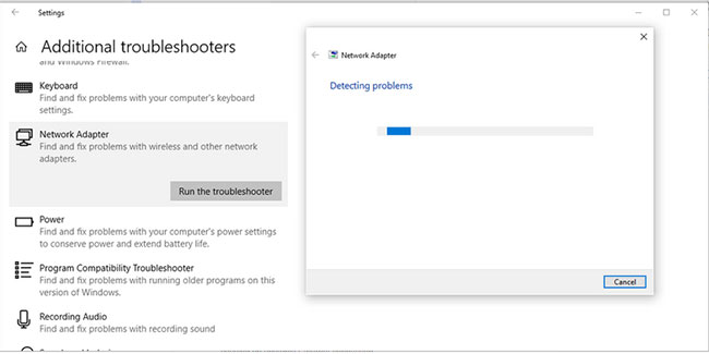 Chạy Windows Troubleshooter
