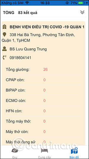 Thông tin bệnh viện