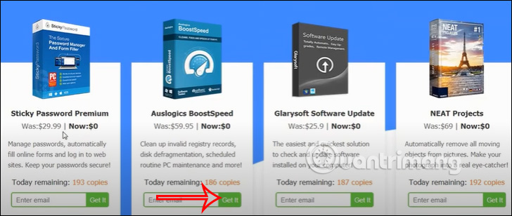 Tặng phần mềm miễn phí
