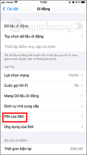 Hướng dẫn đặt mã PIN cho SIM điện thoại rất đơn giản