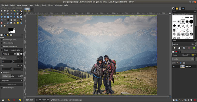 Giao diện của GIMP