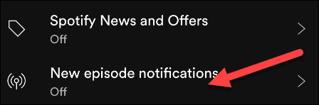 “New Episode Notifications”
