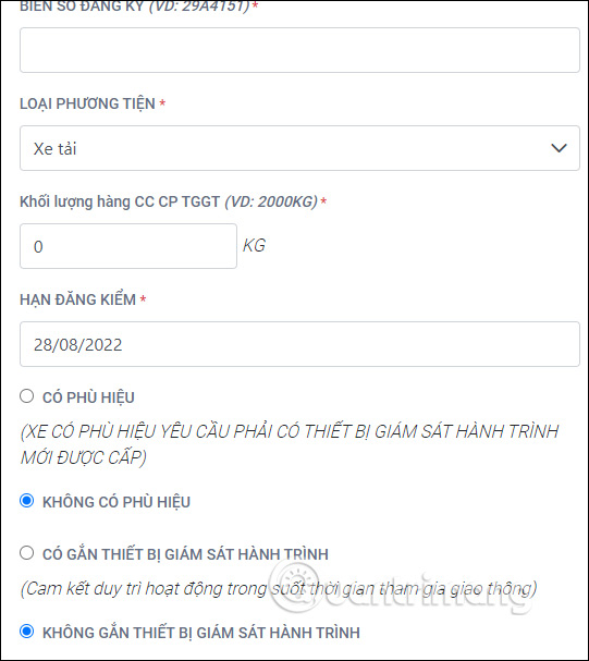 Thông tin phương tiện
