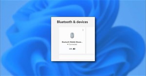 Cách kiểm tra thời lượng pin thiết bị Bluetooth đã kết nối trên Windows 11