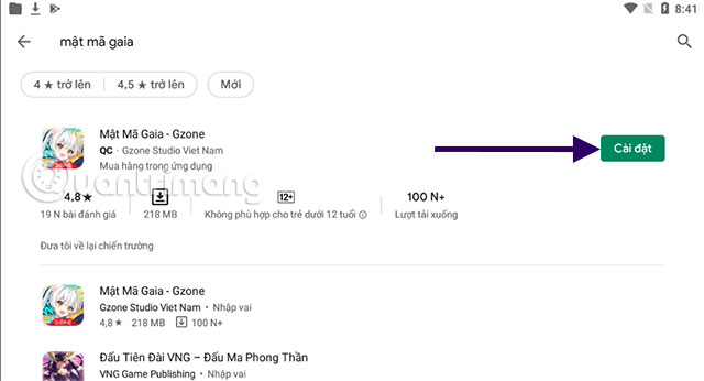 mật mã gaia cho máy tính