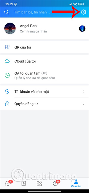 Cài đặt Zalo