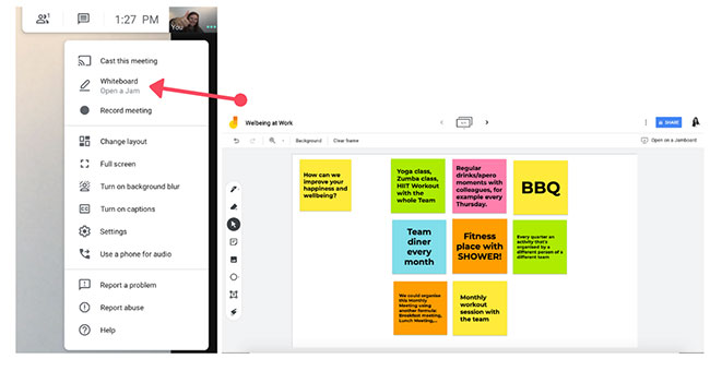 Google Meet được tích hợp whiteboard kỹ thuật số mới