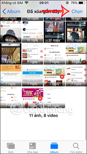 Cách xóa nhiều ảnh trên iPhone cùng lúc