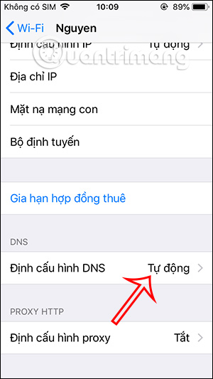 Định cấu hình DNS