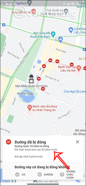 Xem thông tin phong tỏa