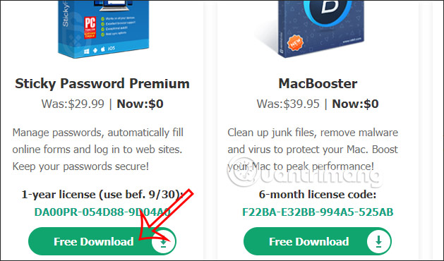 Danh sách phần mềm