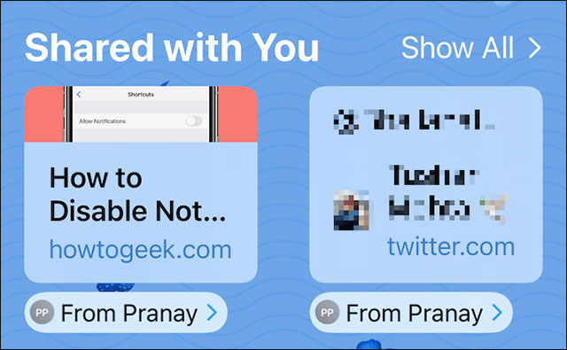 Cách tắt tính năng “Shared With You” trên iPhone và iPad