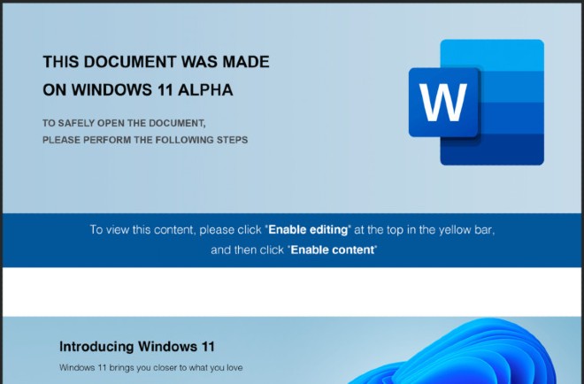 Cẩn thận với chiến dịch tấn công mạng mang tên "Windows 11 Alpha"