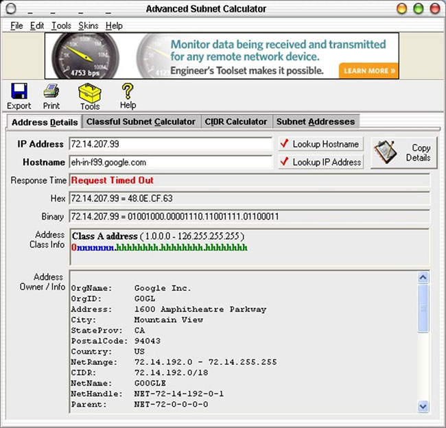 Advanced Subnet Calculator là công cụ hữu ích cho quản trị viên mạng