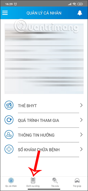 Dịch vụ công trên VssID