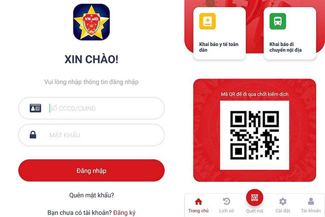 VNEID là ứng dụng khai báo y tế điện tử do Trung tâm dữ liệu quốc gia về dân cư thiết kế