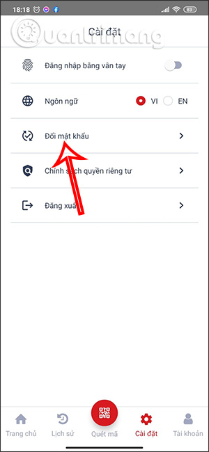 Đổi mật khẩu