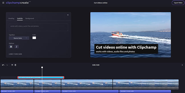 Clipchamp là trình chỉnh sửa video trực tuyến giàu tính năng