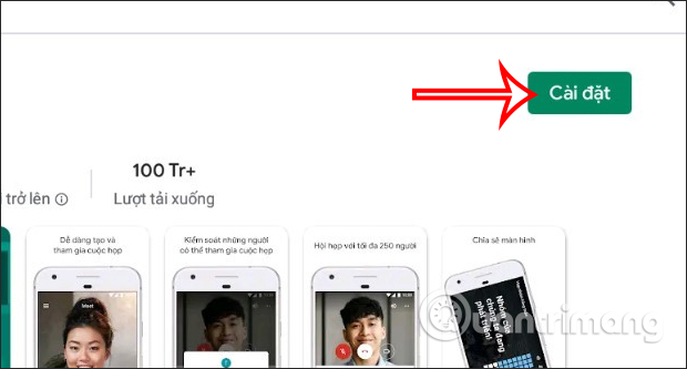 Tìm kiếm trên Google Meet