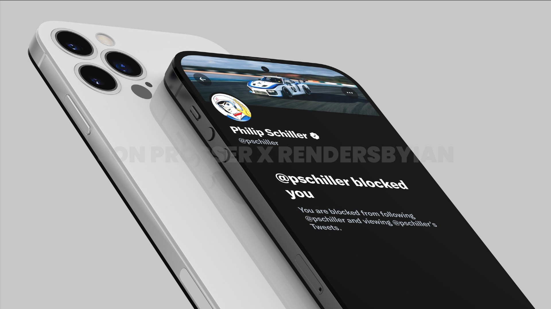 Phiên bản iPhone 14 màu trắng và màu xám với khung Titanium