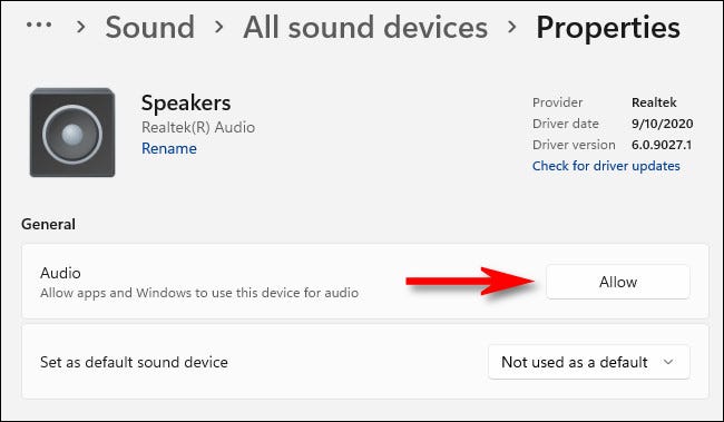 Nhấp vào nút “Allow”