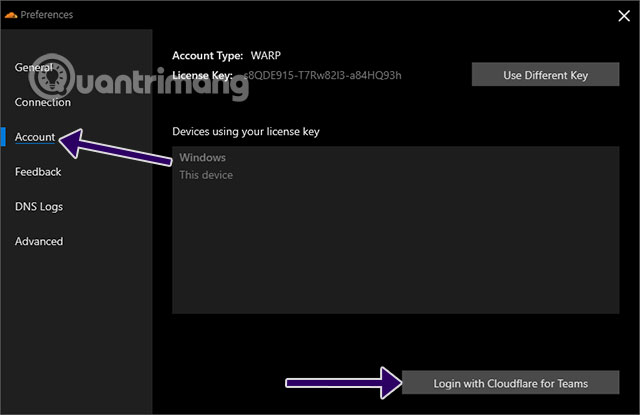 đăng ký warp+ 1.1.1.1