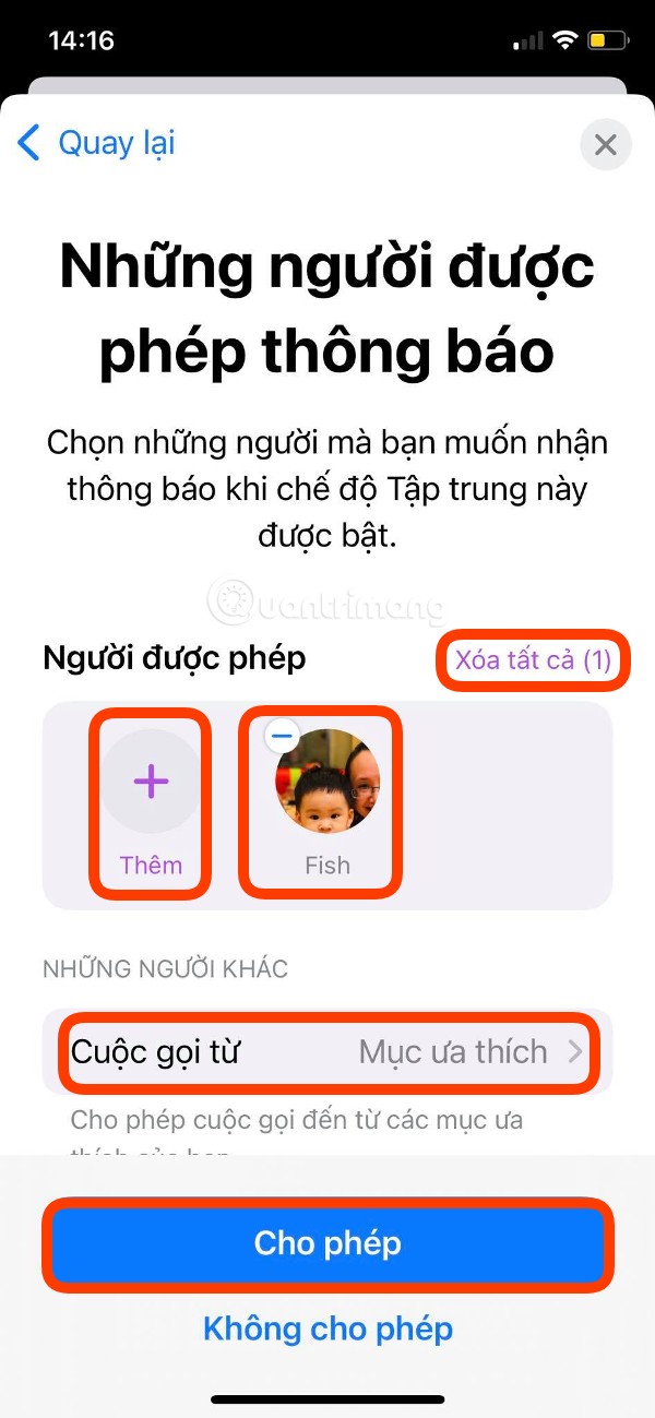Cách ẩn tất cả thông báo ngoại trừ thông báo từ liên hệ yêu thích và người được chọn trên iOS 15 Cách ẩn tất cả thông báo ngoại trừ thông báo từ liên hệ yêu thích và người được chọn trên iOS 15