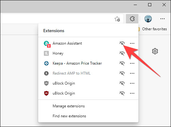Nhấn vào biểu tượng hình con mắt