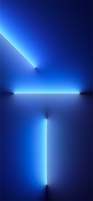 iPhone 13 Pro Wallpaper 4K, iOS 15, Stock, Blue background