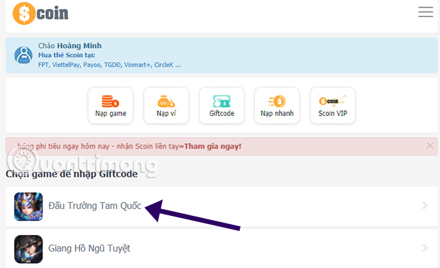 code dau truong tam quoc
