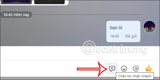 Biểu tượng tin nhắn nhanh