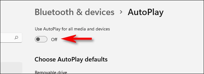 Turn off “Use AutoPlay for all media and devices” 