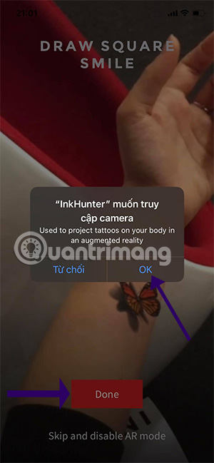 xăm hình bằng app