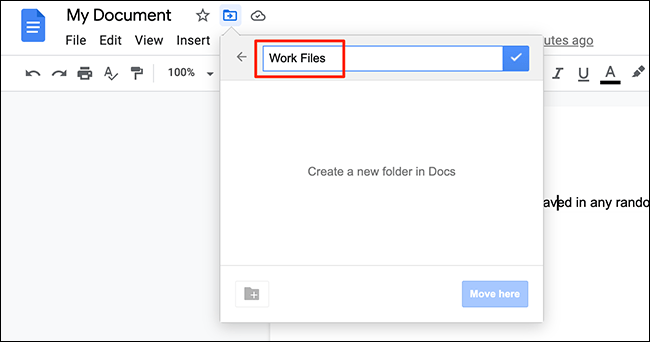 Cách tạo thư mục để chứa tài liệu trong Google Docs - Ảnh minh hoạ 4