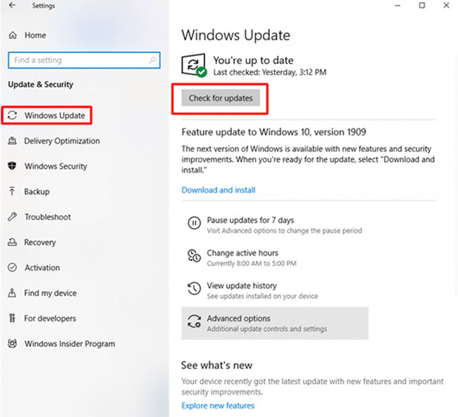 Sử dụng Windows Update để tải và cài đặt driver micro