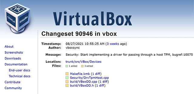  VirtualBox Changeset 