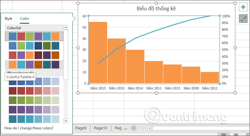 Cách tạo biểu đồ Pareto trong Excel - Ảnh minh hoạ 5