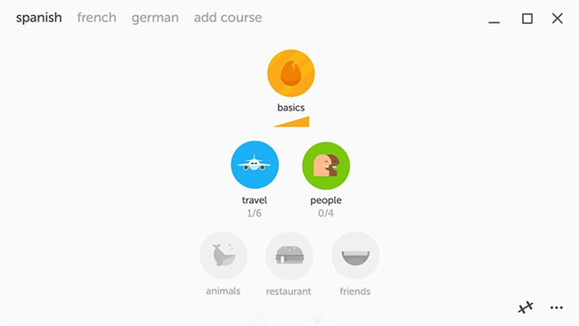 Duolingo là chương trình giáo dục cho phép học và thực hành nhiều ngôn ngữ khác nhau
