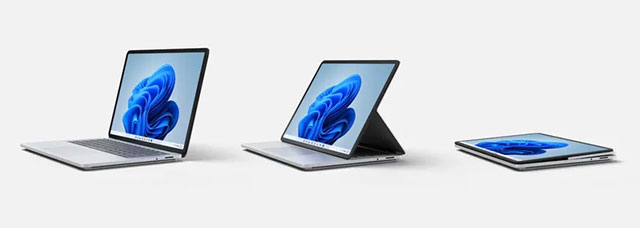 Ba trạng thái sử dụng khác nhau của Surface Laptop Studio