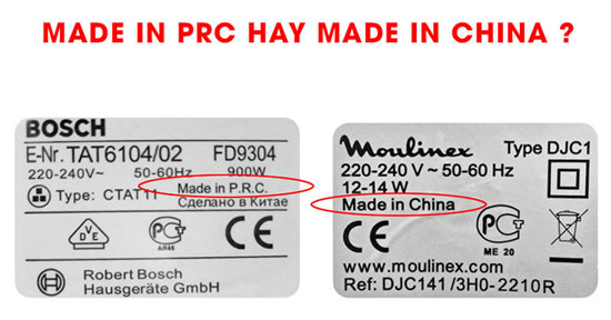 Made in PRC khác gì so với Made in China?