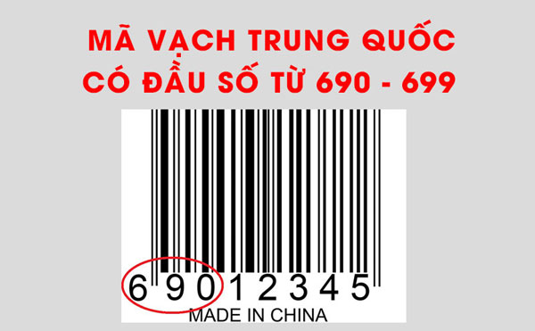 Cách nhận biết hàng Trung Quốc bằng mã vạch