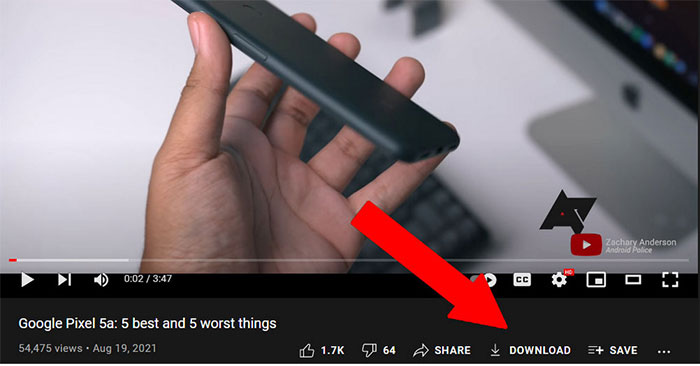Tùy chọn tải xuống video trên trình duyệt web