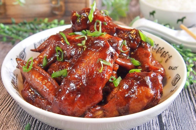 Cánh gà kho xì dầu