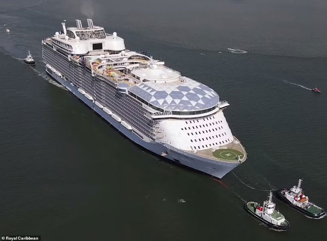 Wonder of the Seas sẽ thực hiện chuyến hành trình thử nghiệm kéo dài tới tháng 3/2022 cùng với khoảng 500 công nhân