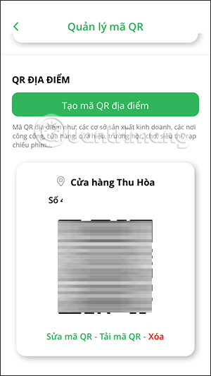 Mã QR địa điểm trên PC-Covid