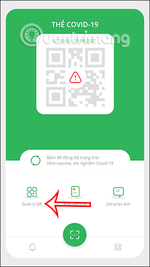 Quản lý mã QR trên PC-Covid