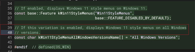 Đoạn mã được đề cập